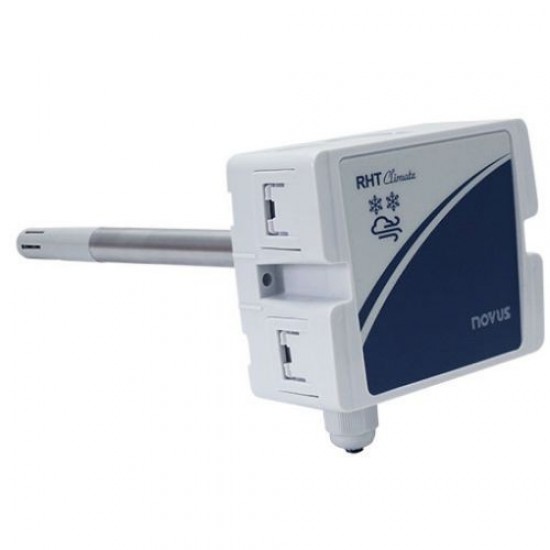 TRANSMISSOR DE TEMPERATURA E UMIDADE, COM DISPLAY, HASTE 150MM, MODELO RHT CLIMATE-DM-485-LCD-150, MARCA NOVUS